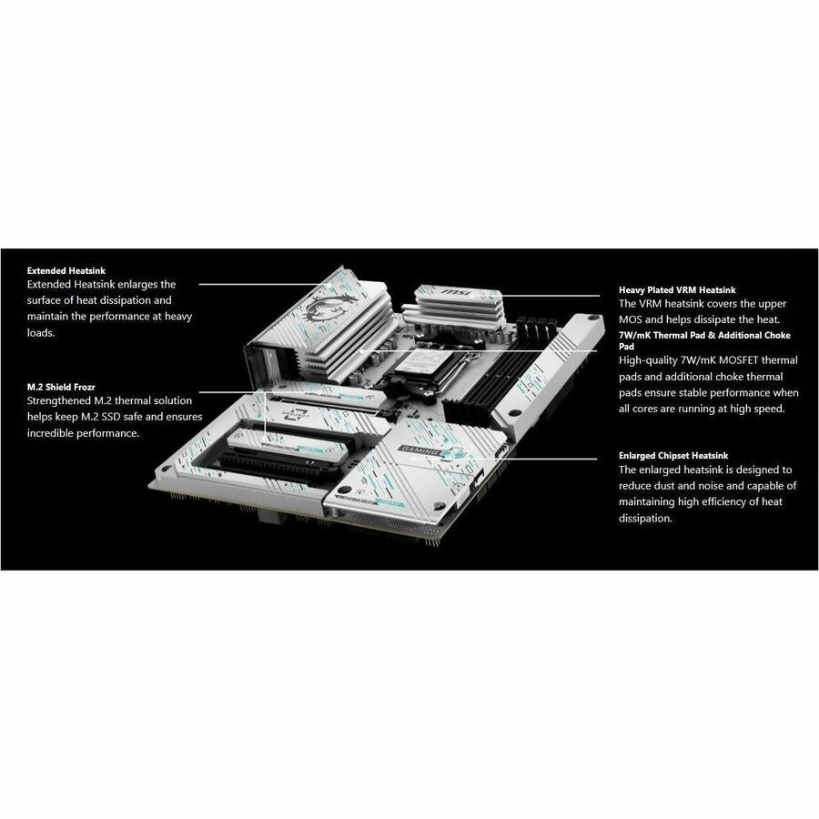 MSI B850 GAMING PLUS WIFI PZ Gaming Desktop Motherboard - AMD B850 Chipset - Socket AM5 - ATX MSI B850 GAMING PLUS WIFI PZ Gaming Desktop Motherboard - AMD B850 Chipset - Socket AM5 - ATX